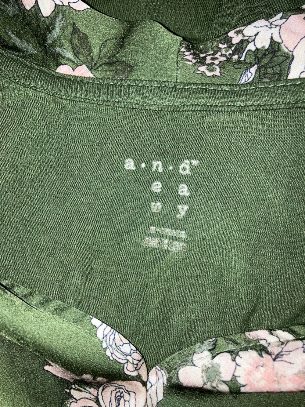 a new day Green Floral Sleeveless Twist-Front Blouse - Picture 3 of 3